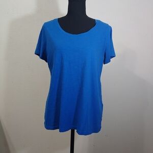 Eileen Fisher Vibrant Blue Short Sleeve Tee